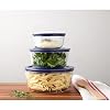 Pyrex Simply Store (3-Pack) Glass Food Storage Containers Set, (2, 4 & 7 Cup) Meal Prep Containers With Plastic BPA-Free Lids, Dishwasher & Microwave Safe #3