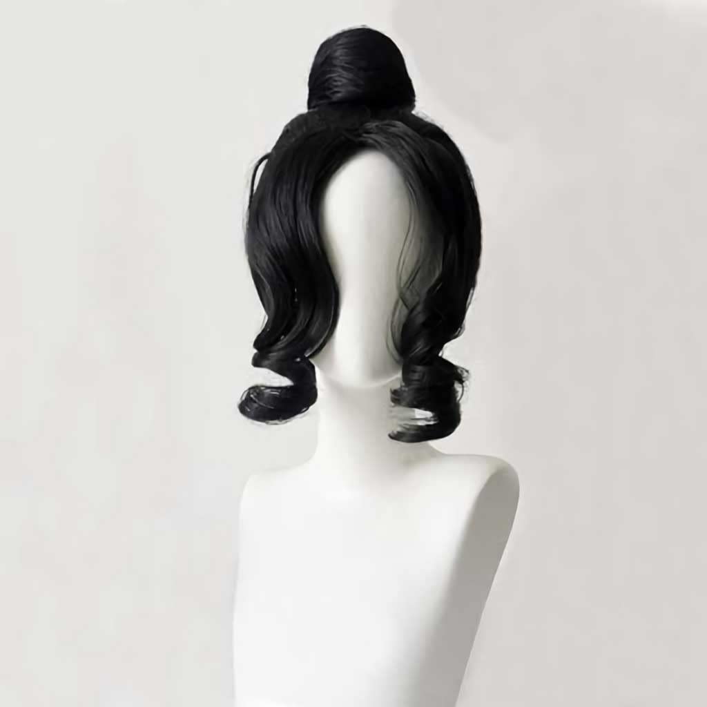 Dagua Cosplay Wig,Black Clover Charmy Papittoson Cosplay Wig,Short Curly Black Wig,with Free Wig Cap,Halloween Costume Cosplay,for Christmas Carnival party