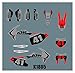 gzcfesbn Kit per la protezione della grafica dei motocicli Kit adesivo Kit per KTM SX 2016-2018 Exc 2017-2019 □ ahgzc (Color : 5)