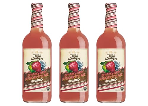 Tres Agaves Organic Strawberry Margarita & Daiquiri Mix – Real
