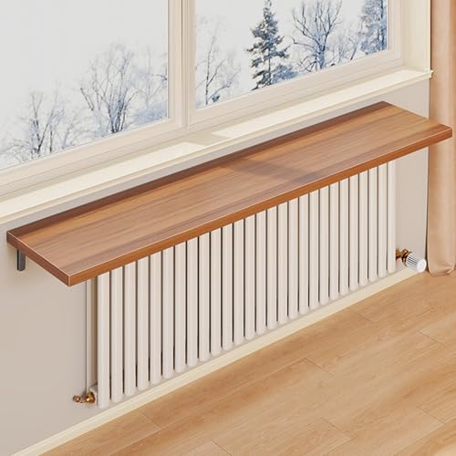 GMBAYUE Estante for Radiador, Mesa Plegable de Pared, Cubre Radiadores de Estilo Moderno, Mesa de Comedor for Sala de Estar, Dormitorio y Pasillo.(30x120cm/12x47in)