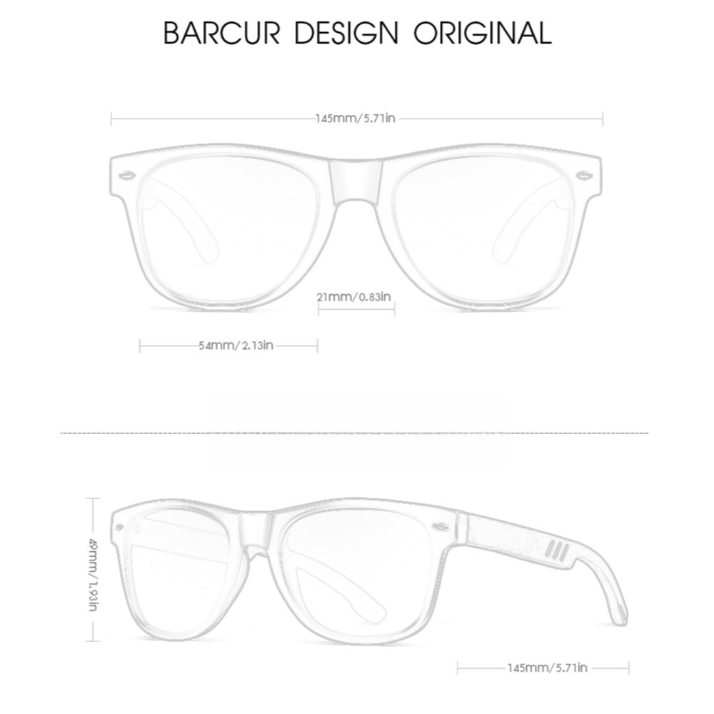 Schwarze Sonnenbrille für Männer Holz Sonnenbrille Mann Brille Polarisierende Brille UVA & B Schutz Brillen