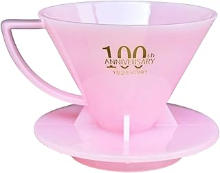 [名門KONO] コーノ式 コーヒー 名門フィルター 100th ドリッパー 2025 春 夏100周年 限定カラー 1〜2杯用 透明 クリア MDN-21T (ミルキーピンク)