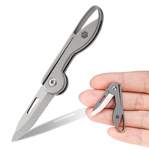 Generisch KK05 Titan Klappmesser Schlüsselanhänger