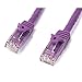 StarTech N6PATCH100PL Gigabit Snagless RJ45 UTP Cat6 Patch Cable Cord - Patch cable - RJ-45 (M) - RJ-45 (M) - 100 ft - UTP - CAT 6 - snagless - purple