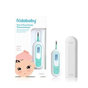 Fridababy 3-In-1 True Temp Digital Thermometer For Fevers, Babies & Kids (Rectal, Underarm + Oral), 2 Piece Set