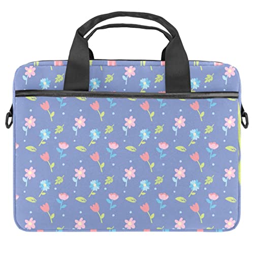 Sacoche à bandoulière PC portable 13 13.3 14.5 pouces pochette ordi Fleurs de Pâques