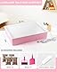 AtMini Sandmalerei Lichtkasten für Kinder mit 4 Packungen NatursandSand, Sandtablett Set für Kinder Sand Sensory Spielzeug ab 3 Jahr（Rosa）
