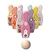 WFF Spielzeug Holz Bowling 1 Satz von 8 Spielzeug Ball pädagogischen Spielzeug-Geschenk for Kinder 2 3 4 5 Jahre und bis (Color : 1set)