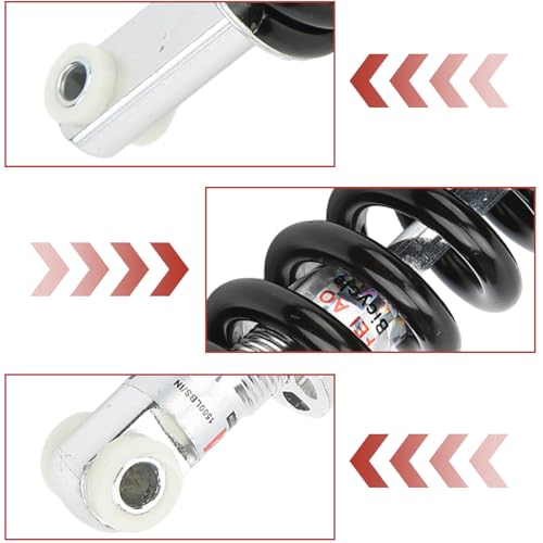 Fahrrad Stoßdämpfer Hinten 150mm 750lbs 8mm Loch Universelle Mountainbike Federdämpfer Aluminiumlegierung Dämpfer für MTB, Elektrofahrräder, Motorräder, ATV