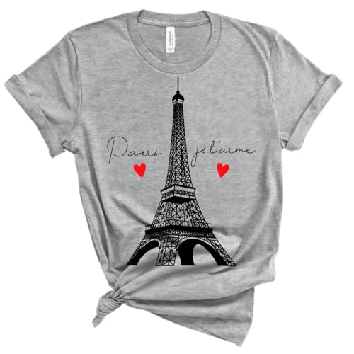 France Trip Paris Eiffel Tower Shirt, Paris Trip Graphic T-Shirt, France Olympics Games Shirts, France Wedding Honeymoon Summer T-Shirt, Romantic Paris Je t’aime Shirt Gift For Fiancee Wife Friend4