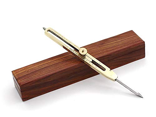 Séparateur proportionnel en laiton et acier sur table de dessin d'architecte - 3