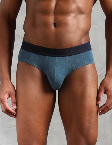 Image of U.S. Polo ASSN. Mens OEB16 Low Rise Printed Underwear Briefs - Pack of 3