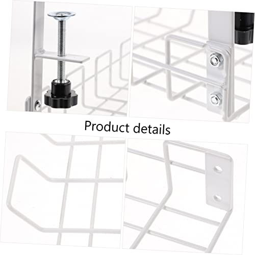 HOMSFOU Organizador de Cables Bajo Escritorio para Oficina y Hogar en Acero Carbono Resistente Fácil de Instalar miniatura 6