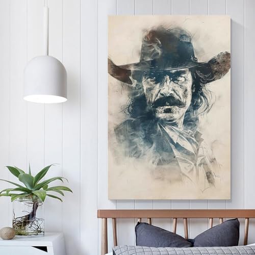 Toile Deadwood POLIUAWS cadeau anniversaire couple art mural chambre 60x90