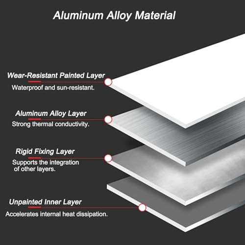 Cubre aire acondicionado exterior de 3 paneles protector de aluminio 99x50x67cm 4
