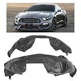 HECASA Front Inner Fender Liner Compatible with 2015-2017 Ford Mustang 2-Door Replacement for FR3Z16103A FR3Z16102A FO1248165 FO1249165, Splash Shield Guard Driver & Passenger Side