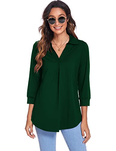 Image of Newchoice Womens 3 /4 Sleeve Shirts Business Casual Tops