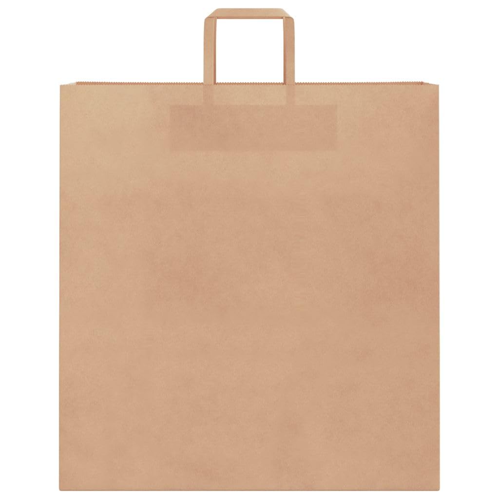 vidaXL Sacs en Papier Kraft 50 pcs avec poignées Marron 45x17x48 cm