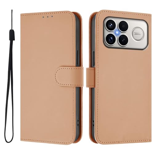 �X�}�z�P�[�X �Ή��@�� for Xiaomi Poco F8 Ultra 5G,�Ή��@�� for Redmi K90 Pro Max 5G �t���b�v�X�^���h�J�[�h�X���b�g [PU���U�[ + �V�F��] NudeColor