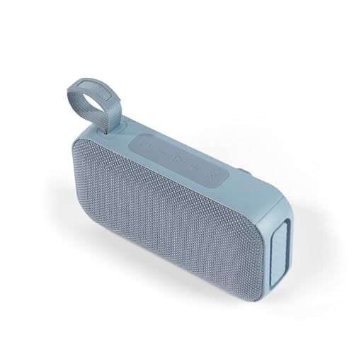 Image of Intempo Aria Plus Speaker - Bluetooth 6.0 Connectivity, 16W Output, Up to 16 Hours Play Time, Fabric Finish, Colour Sync LED Lights, Carry Handle, IPX5 Protection, Blue