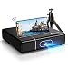Produktbild WiFi Bluetooth Beamer, Bonsaii 1080P Full HD 3D Unterstützt DLP Projektor, 350ANSI Lumens Video Heimkino Beamer,kompatibel mit TV Stick, HDMI, SD, AV, VGA, USB, X-Box, iOS/Android Smartphone Projektor