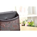 PU Leather Remote Control Organizer with 360° Spinning Design,Desk Organizer for TV Remote,Phone,Pen,Glasse,Mail,Tablet,Calculator,Controller-Home & Office Storage Caddy (Antique Brown) - Image 4