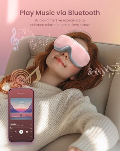 Image of RENPHO Eyeris 1 Eye Massager with Heat, Birthday Day Gifts for Women Men Mom Dad Her Him, Eye Mask for Migraine, Smart Sleep Mask for Dry Eyes Relax, Reduce Strain