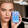 Kivzex Dog Silicone Case for Touchland Hand Sanitizer Spray with Keychain, Compatible with Power Mist & Glow Mist 1 FL Oz/30ML for Touchland Case, Cute Travel Cover Sleeve Blue #5