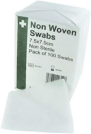 HypaCover Non Woven Swabs - 7.5 x 7.5cm (Pack of 100)