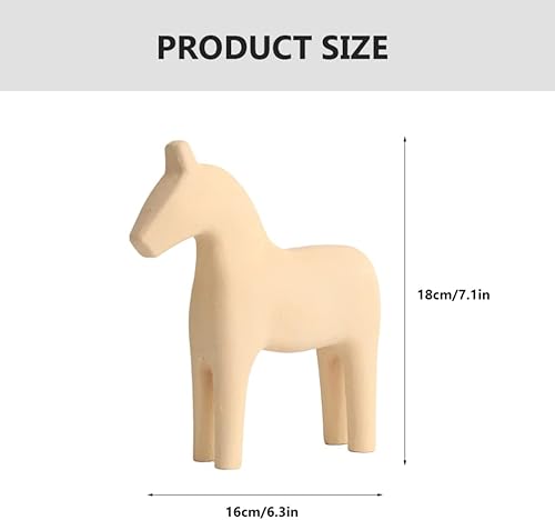Miniatura 10 de Veemoon Dal - Figura de caballo de madera con figura de caballo sueco, adorno de escritorio para regalos, decoración de casa y oficina, decoración