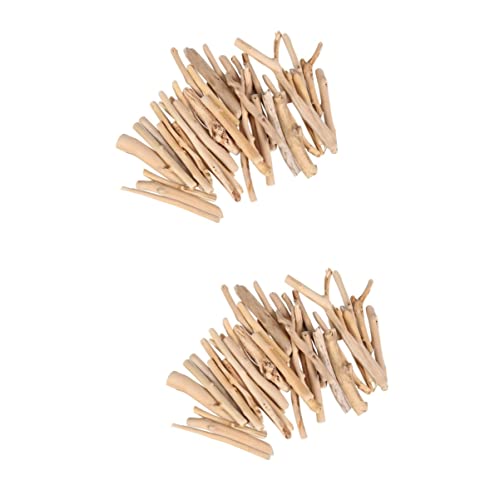 balacoo 2 Packs Fish Tank Driftwood Natural Wood Aquarium Decor Fish Tank Accessory Driftwood Ornament Ocean Decor