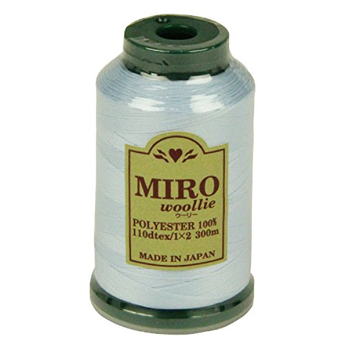 ミロ(MIRO) ウーリー ミシン糸 家庭用 110dtex 300m巻 色番号101 ポリエステル100% 熱や水に強い 日本製
