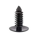 EVGATSAUTO 100 sztuk 7,5 mm Hole Dia Uniwersalne plastikowe wykończenie drzwi samochodu Push Pin Nity zapięcie Black