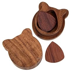 GAXIRE 1 Set Électrique Guitare Médiators Ukulélé Médiators Boîte De Médiators Ukulélé Pick Boîte De Plectre en Bois Boîte en Bois Électrique Guitare Accessoires Naturel Médiators - Les Beatles, Paul McCartney, John Lennon, RIngo Starr, George Harrison
