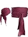 SATINIOR Halloween Pirate Costume Medieval Renaissance Linen Pirate Bandana and Large Sash Costume Waist Belt Accessory (Wine Red)