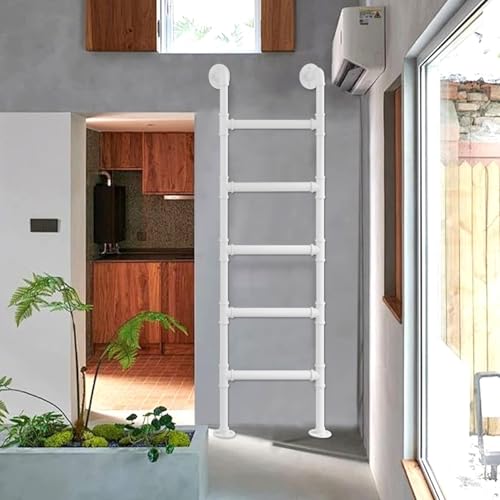 Escalera de metal ajustable y extensible de 1,2 a 2,7 m con soportes de pared 2