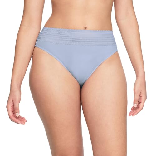 Image of Warner's Women's No Pinching, No Problem Dig-free Comfort Wait With Lace Microfiber Hipster 5609j