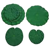 Feuilles de lotus artificielles : elles peuvent servir à décorer un bassin, un jardin, un aquarium, etc