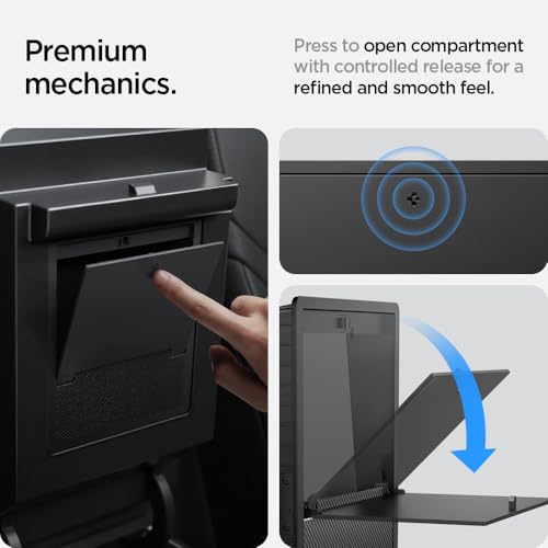 Image of Spigen One-Tap Hidden Storage Box for Tesla Model Y (2020-2024) & Model 3 (2017-2023) [Not for Model Y Juniper (2025 /26) and Model 3 Highland (2024 /25)] | Only Model Y (2020-24) & Model 3 (2017-23) - Not for Model Y Juniper (2026 /25) and Model 3 Highland (2026 /25 /24)