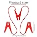3.1FT Electric Fence Wire Connectors Jumper Leads Cable with 3 Alligator Clips Fencing System Wire Electric Fence Jump in Red Color