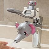 Faucet Handle Extender Set, Faucet Extender for Kids Child Sink Extender Kids Hand Wash Helper Faucet Extender for Bathroom Sink-Grey