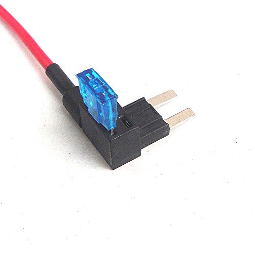 Qiorange 12v Car Add-a-circuit Fuse TAP Adapter Mini ATM APM Blade Fuse Holder Pack of 5 - Thumbnail 6