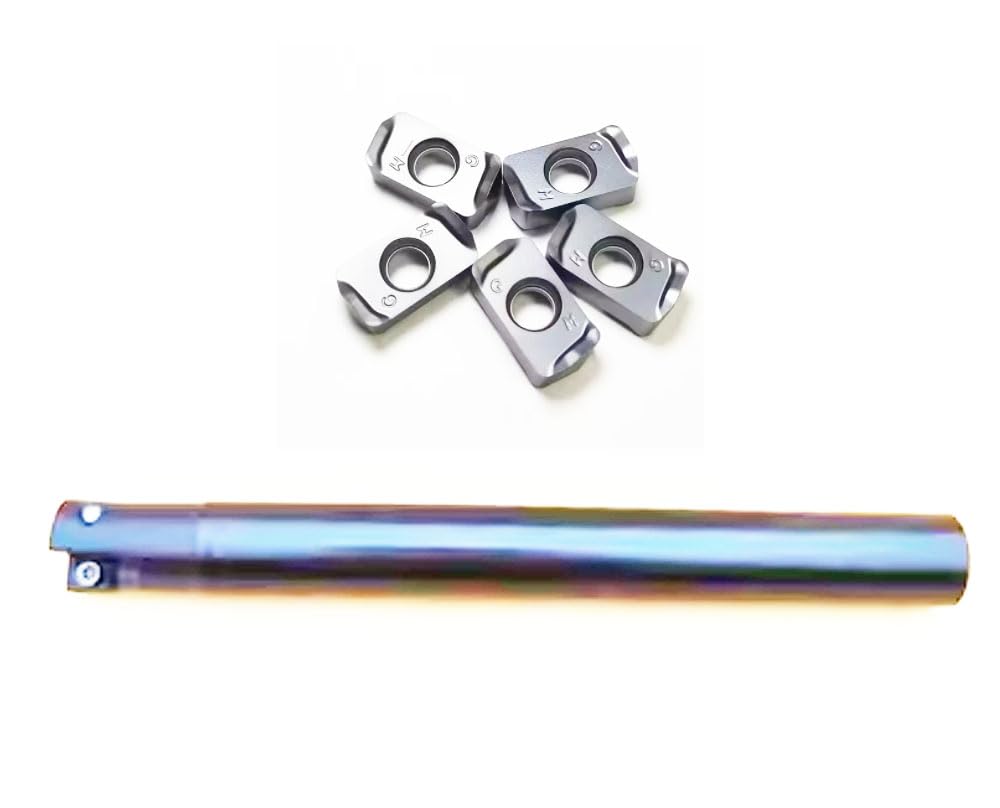 MRH16-S16-03-2T, Total Length 3.94 "high Feed milling Cutter Rod, with 30pcs Included XLOGU030310ER-GMZ milling Insert
