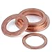 10-50 pz M5 M6 M8 M10 M12 M14 M16 M18 M20 M22 Rondella di Rame Solido Spessore Anello Piatto Guarnizione Anelli di Tenuta Pianura Distanziale Rondelle di Fissaggio
