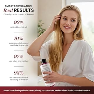 Rosemary & Biotin Shampoo for Hair Loss – Thickening Shampoo for Thinning and Weak Hair with Natural Ingredients Tea Tree Onion and Ginger – Strengthens Hair Regrowth & Soothes Scalp – For Women Men, 370 ml