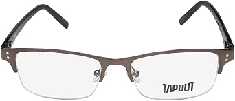 TAPOUT Tap840 Eyeglass Frame/Glasses Half-Rim Authentic American Designer Eyewear Mens Optical