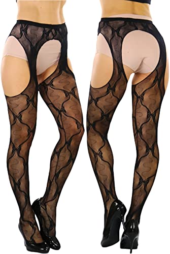 Image of ToBeInStyle Women's Suspender Pantyhose