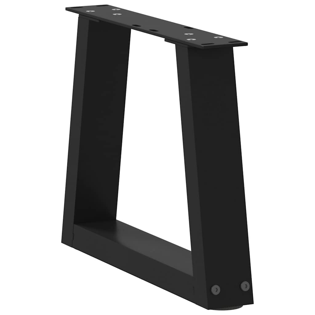 Couchtischbeine V-Form Schwarz 2 Stück 30x(30-31,3) cm Stahl höhenverstellbar für DIY Möbel BAU