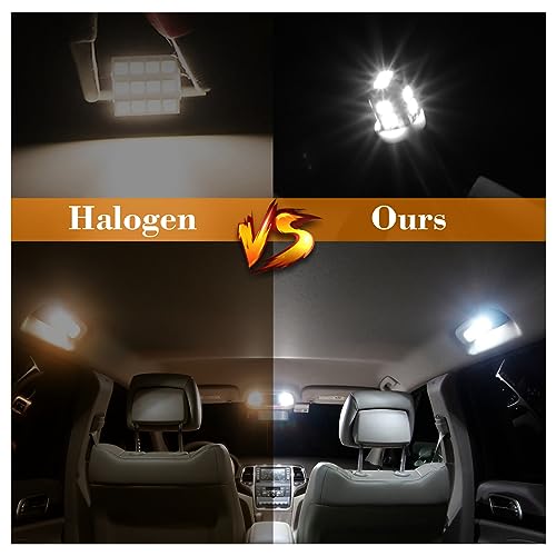 Ifunyled IFUNYLED-INTERIOR LIGHTS 24 Pieces Dome Light Led Car Interior Bulb Kit Set 194 T10 De3175 578 31Mm 42Mm Bulbs Interior Replacement Lights thumb #2